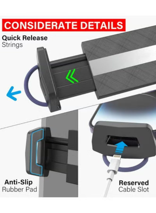 A2C Universal Tablet Cup Holder Mount, Adjustable 4.7-12.9 Inch Tablet Mount, Compatible with iPad Mini/Air/Pro, iPhone, All Smartphones - Image 3