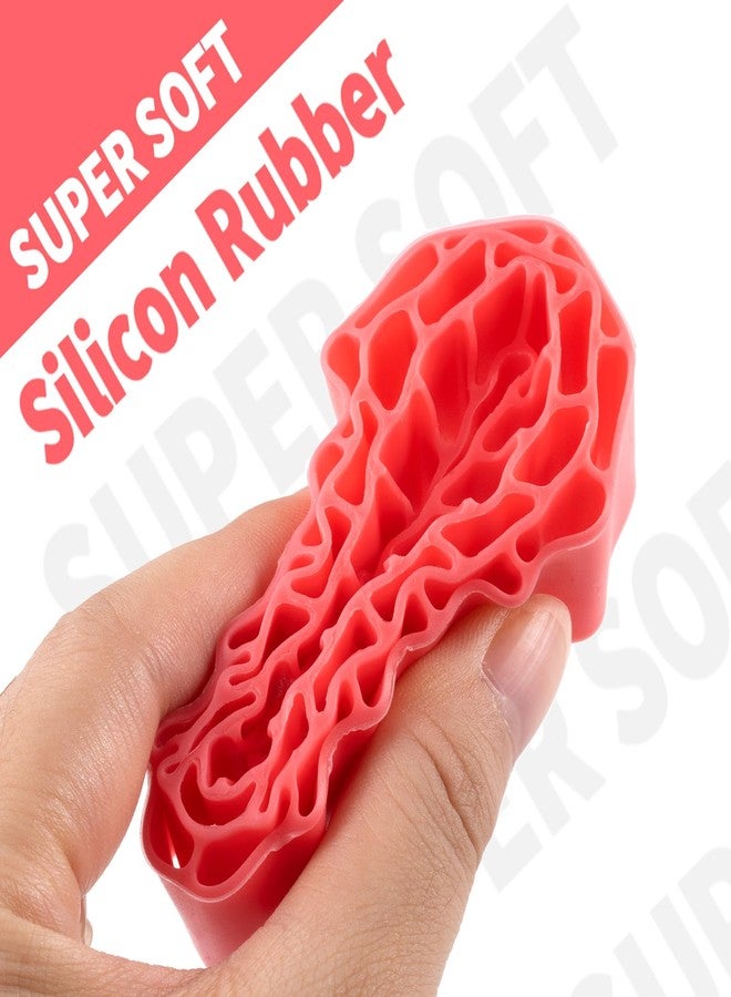 MORFUM Super Soft Silicone Rubber Inserts fit for 68-72mm*24-27mm 1.3" Tires, RC Tire Inserts for TRX4M SCX24 1/18 1/24 Crawler Tire, Replacement of Sponge Foams 4pcs (Pink) - Image 4