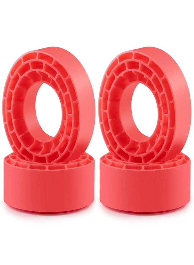 MORFUM Super Soft Silicone Rubber Inserts fit for 68-72mm*24-27mm 1.3" Tires, RC Tire Inserts for TRX4M SCX24 1/18 1/24 Crawler Tire, Replacement of Sponge Foams 4pcs (Pink) - Image 1