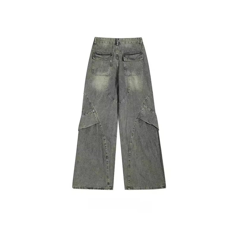 Unisex Classic Denim Jeans Loose Fit Daily Outdoor Wear - Image 4