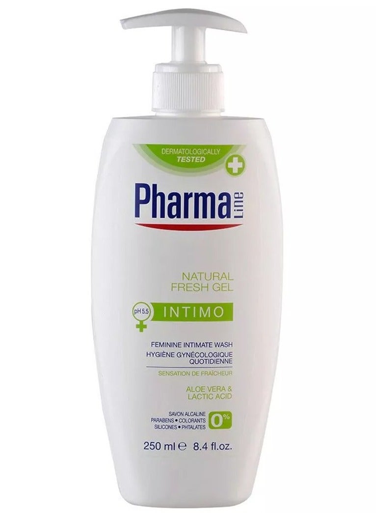 PharmaLine Intimo pH 5.5 Feminine Intimate Wash Natural Fresh Gel 250ml