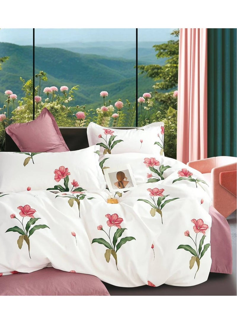 جودة عالية 6 قطعة طقم سرير بلون فاخر طقم أغطية لحاف طقم سرير حجم كينج طقم سرير مقاس كبير