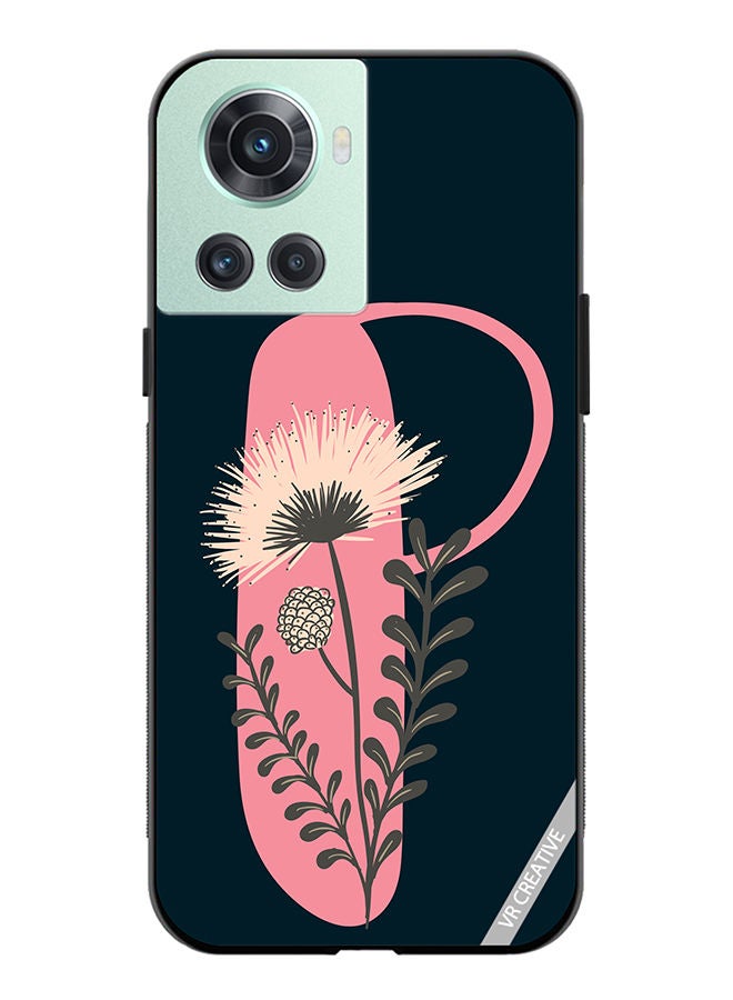 VR CREATIVE Protective Case Cover For OnePlus 10R Alphabet P Design Multicolour - Image 1