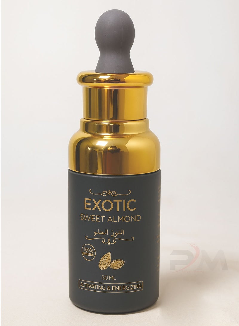 إكزوتك لوز حلو غريب ١٠٠٪ عضوي منشط ومنشط - ٥٠ مل - Image 1