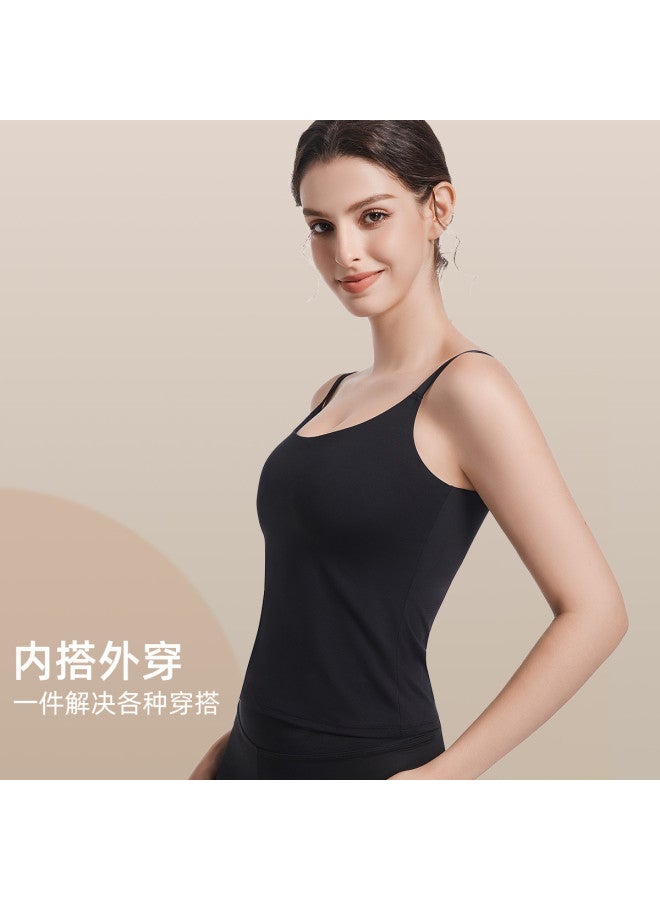 Fenton Women'S Strappy Tank Top With Built-In Bra - Seamless Sports Bra For Workout, Layering Or Outerwear, Comfortable Braless Design - Image 5