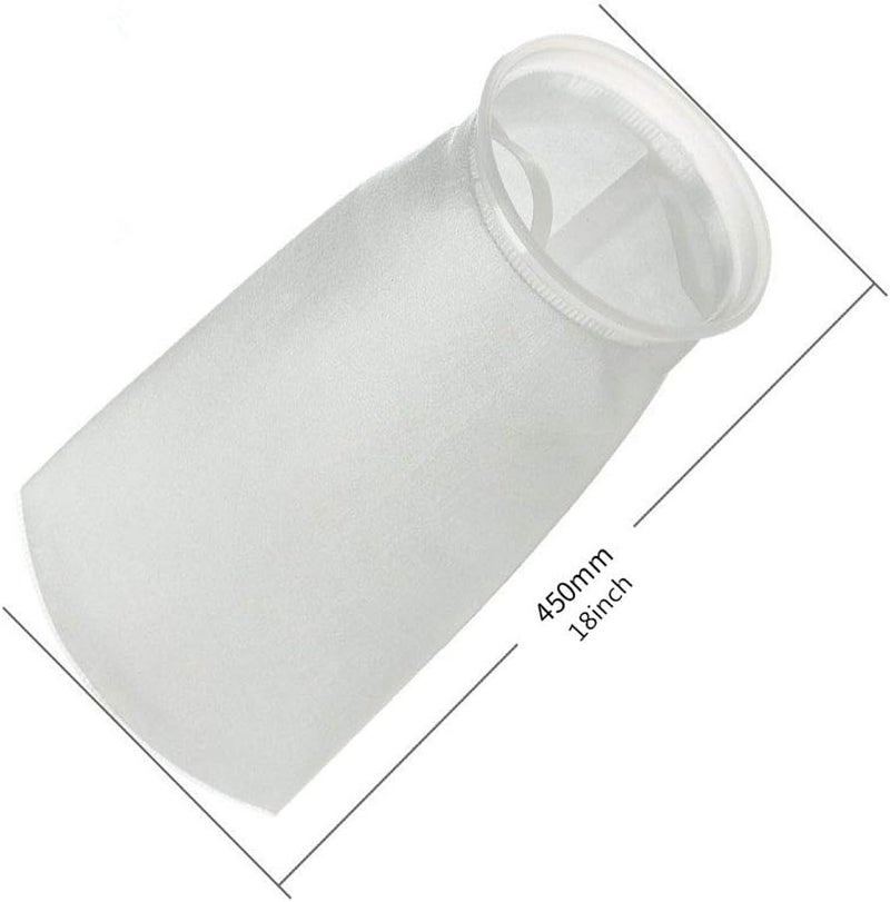 Honritone 7 Inch Ring by 18 Inch Long Filter Sock Bags 1 Micron, 5 Micron, 50 Micron, 100 Micron - Aquarium Felt Fabric Sump Filter Bag - 1 Pack (100 Micron) - Image 5
