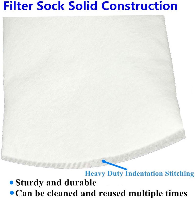 Honritone 7 Inch Ring by 18 Inch Long Filter Sock Bags 1 Micron, 5 Micron, 50 Micron, 100 Micron - Aquarium Felt Fabric Sump Filter Bag - 1 Pack (100 Micron) - Image 3