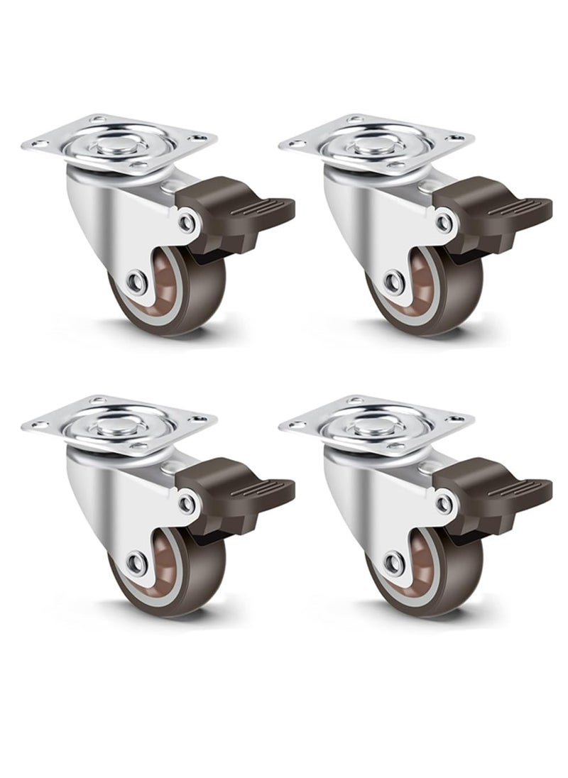 THOISEWELT THOISEWELT Heavy Duty Furniture Caster Wheel Sofa Bed Caster Wheel Tipoy Caster Wheel Locking Caster Wheel Brack Caster Wheel 15 Inche Size 4 Brack Set  - Image 1