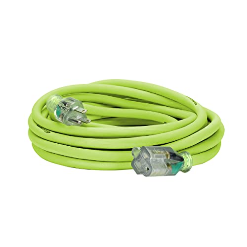 Flexzilla كابل تمديد فليكسزيلا برو، 12/3 AWG SJTW، 25 قدم، قابس مضاء، داخلي/خارجي، زيلاغرين - FZ512825 - Image 1