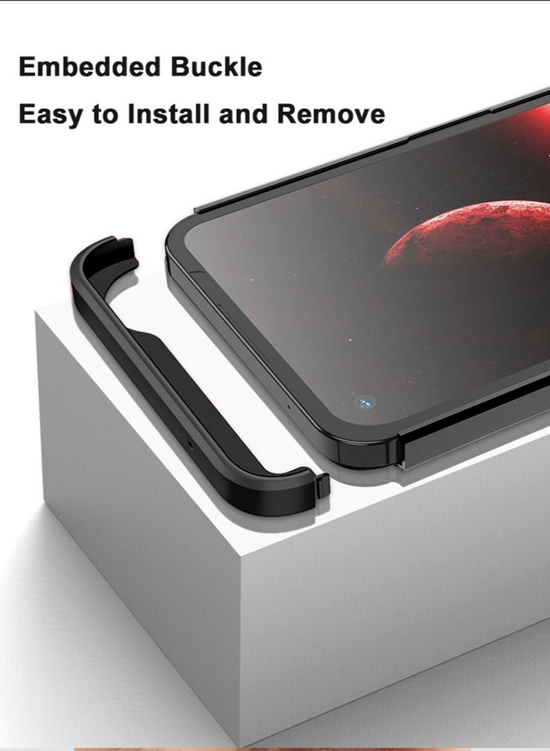 Nothing Phone 1 Case Cover Ultra-Slim PC Anti-Scratch Shockproof Protective Scratch Resistance Back Cover Accessories Protection Compatible with Nothing Phone 1 [3 in 1] - Black