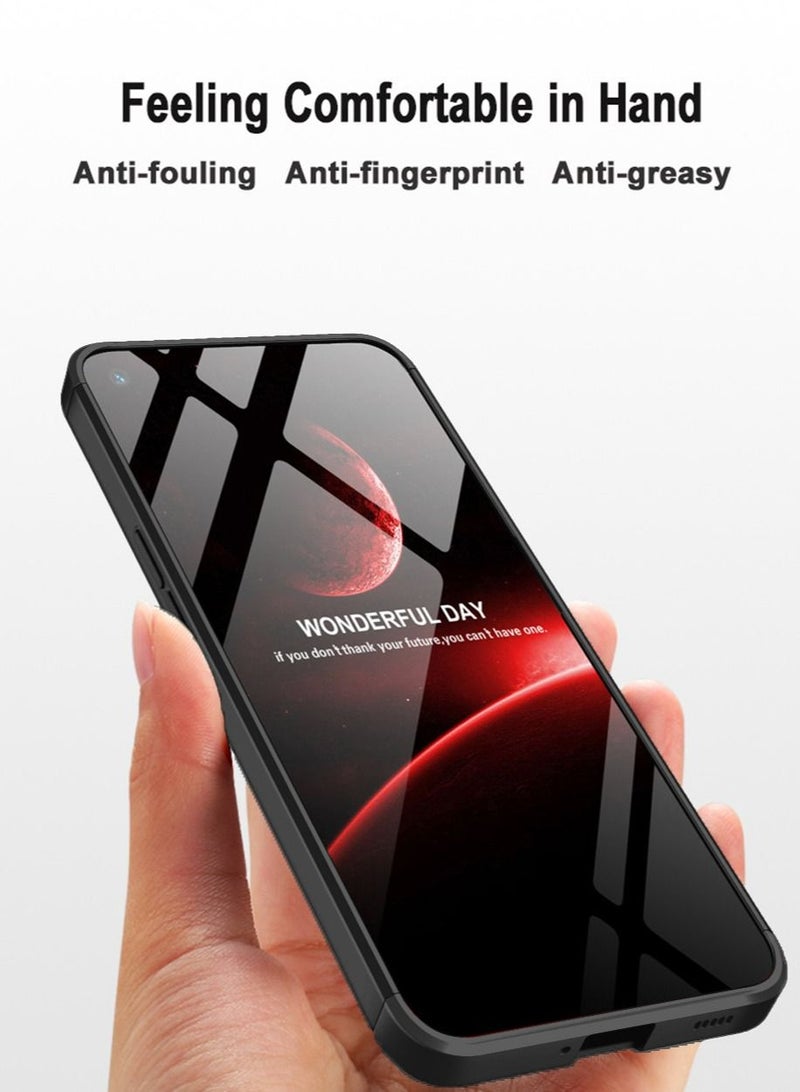 Nothing Phone 1 Case Cover Ultra-Slim PC Anti-Scratch Shockproof Protective Scratch Resistance Back Cover Accessories Protection Compatible with Nothing Phone 1 [3 in 1] - Black