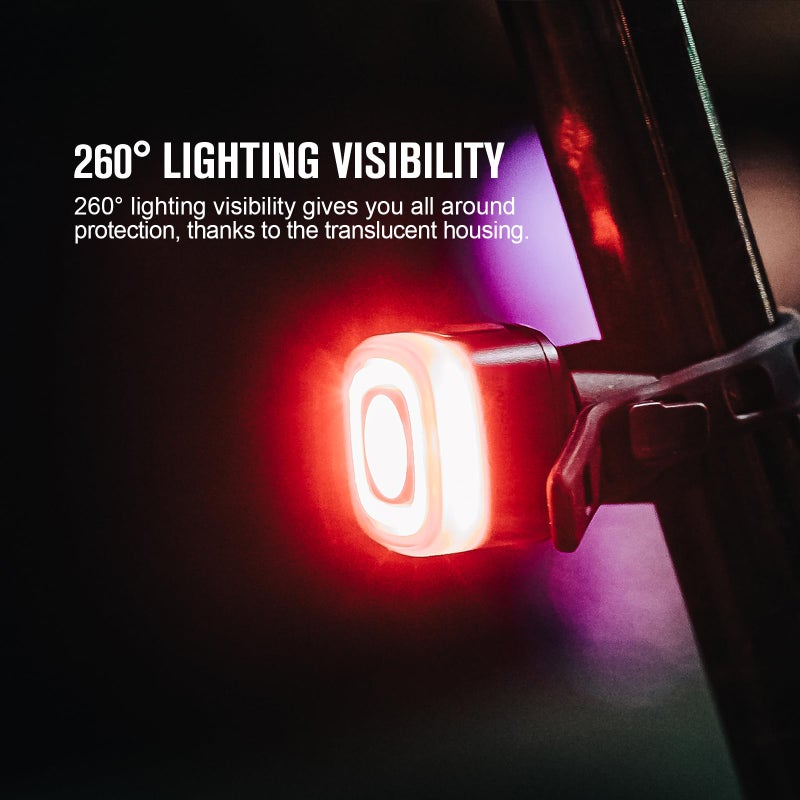 OLIGHT RN 120 C Bike Tail Lights, 120 Lumens and 260 Degree Visibility, 1500m Viewable Range, Rechargeable Bicycle Break Sensing Taillights, IPX6 Waterproof, Road and Urban Cyclists - Image 4