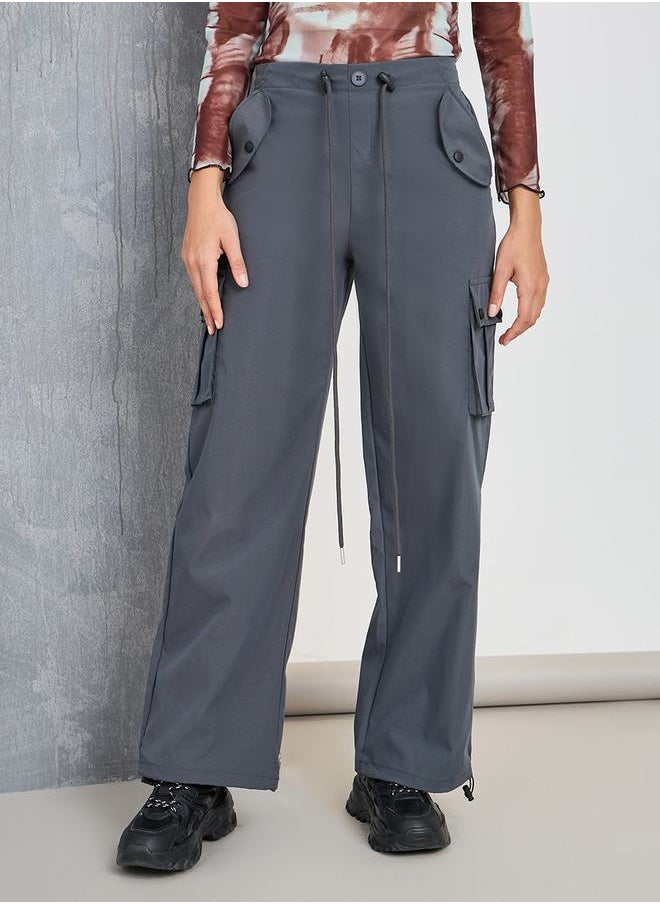 Take Two - Relaxed Fit Cargo Pants with Toggle Drawstring - Image 1