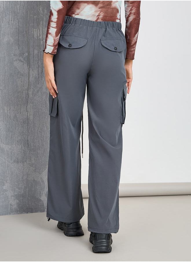 Take Two - Relaxed Fit Cargo Pants with Toggle Drawstring - Image 1