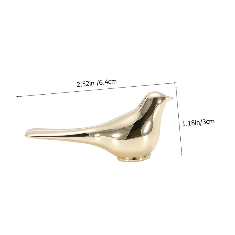 Gold Vintage Bird Shaped Drawer Handles 2pcs Metal Cabinet Pulls Easy Installation - Image 3