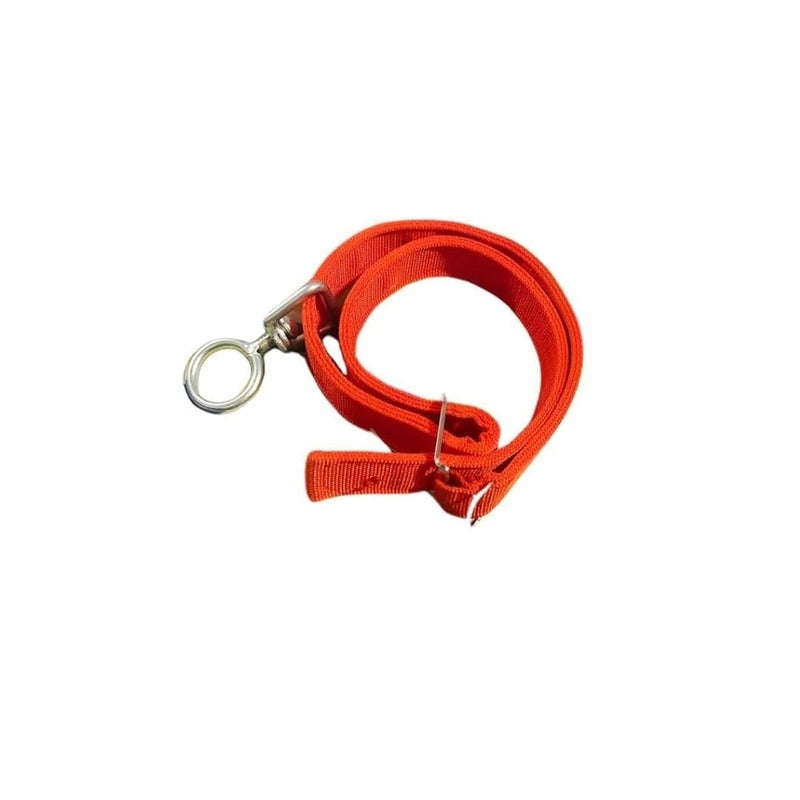 DM DASII MAT DM DASII Durable Cow & Buffalo Collar – Adjustable Nylon/Leather Neck Belt for Livestock, Strong & Waterproof, Comfortable Fit for Cattle, Heavy-Duty Buckle, Ideal for Farms, Dairy Use (RED) - Image 1