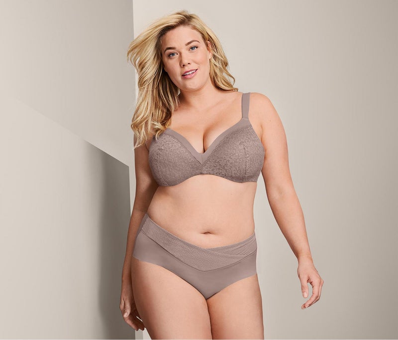 Tchibo Women Non Wire Padded Soft Cup Bra, Almond  - Image 1