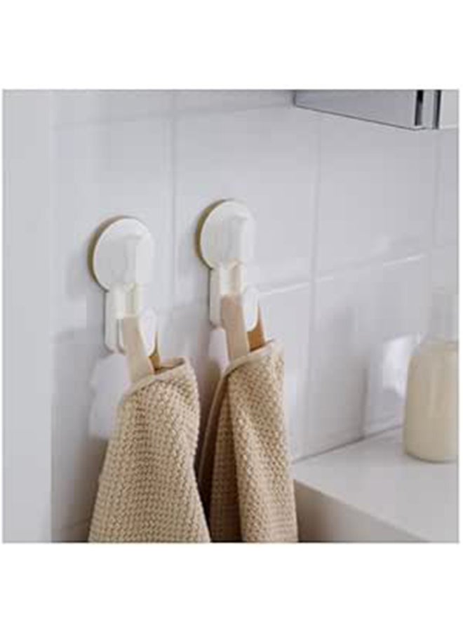 أيكيا خطاف مع كوب شفط - أبيض، عبوة تحميل 3 كجم مكونة من قطعتين