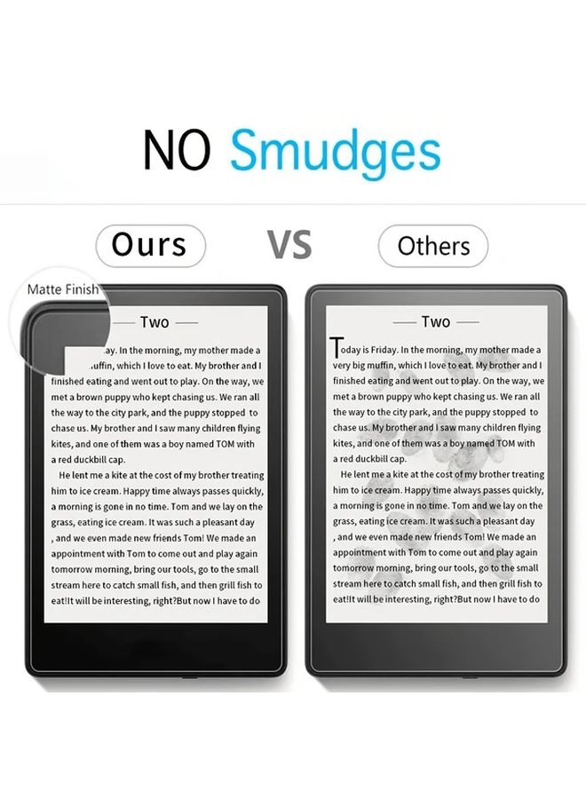 3 Pack Matte Anti Glare Screen Protector for Kobo Clara 2E 6 Inch 2022 HD Clear PET Film Scratch Resistant Display Cover Protective Shield for Ebook Readers - Image 4