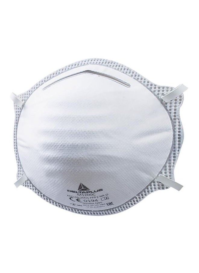 Deltaplus - Dust Mask FFP2 Safety Face Mask M1200C – High-Performance Respirator for Enhanced Protection | Protection from Virus , Dust & Pollution | Pack of 20 - Image 1