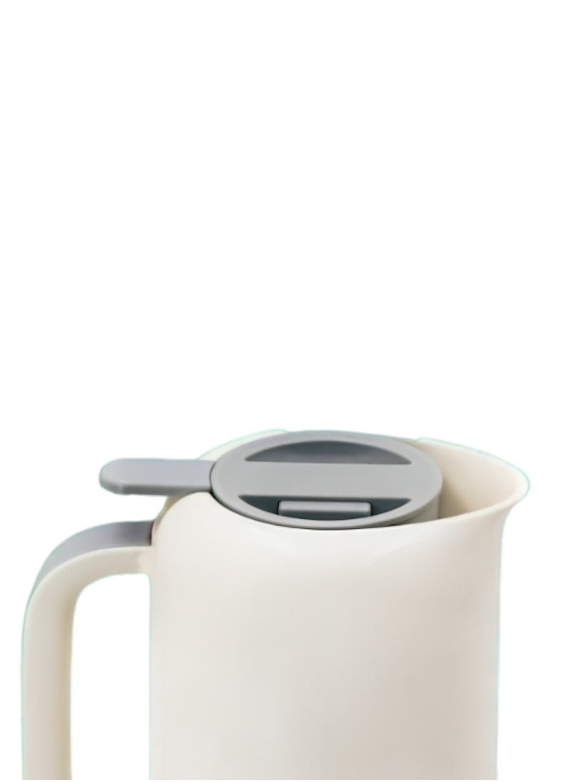 BASURRAH Thermos for tea and coffee from Basurrah white 1.6 liter  - Image 2