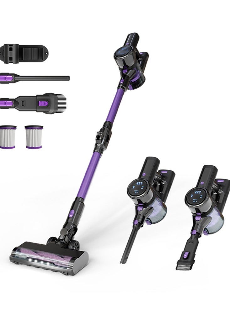 Joshberg Cordless Vacuum Cleaner, 250W 22000pa Powerful Vacuum, LED Touch Display, Up to 40Mins Rechargeable Battery, Bendable Wand Lightweigh Vacuum Cleaners for Home Anti-Tangled for Hardwood Floor, Carpets, Pet Hair  - Image 1