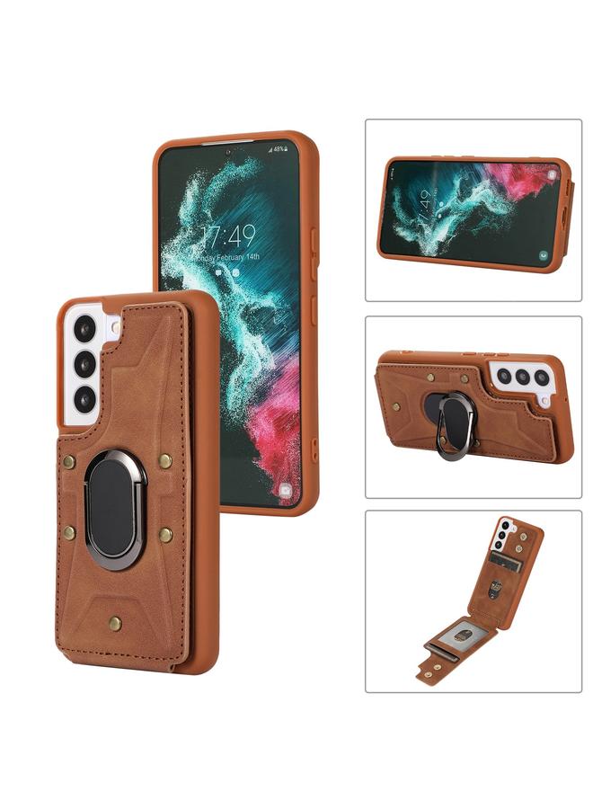 S-TOP Case For Samsung Galaxy S23+ 5G Armor Ring Wallet Back Cover Phone Case - Image 1