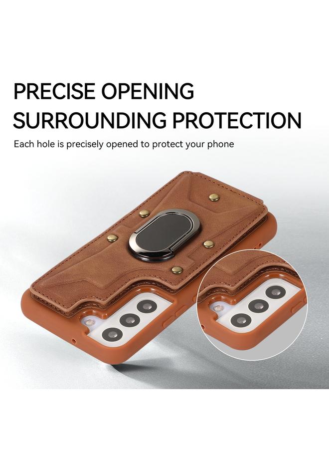 S-TOP Case For Samsung Galaxy S23+ 5G Armor Ring Wallet Back Cover Phone Case - Image 5