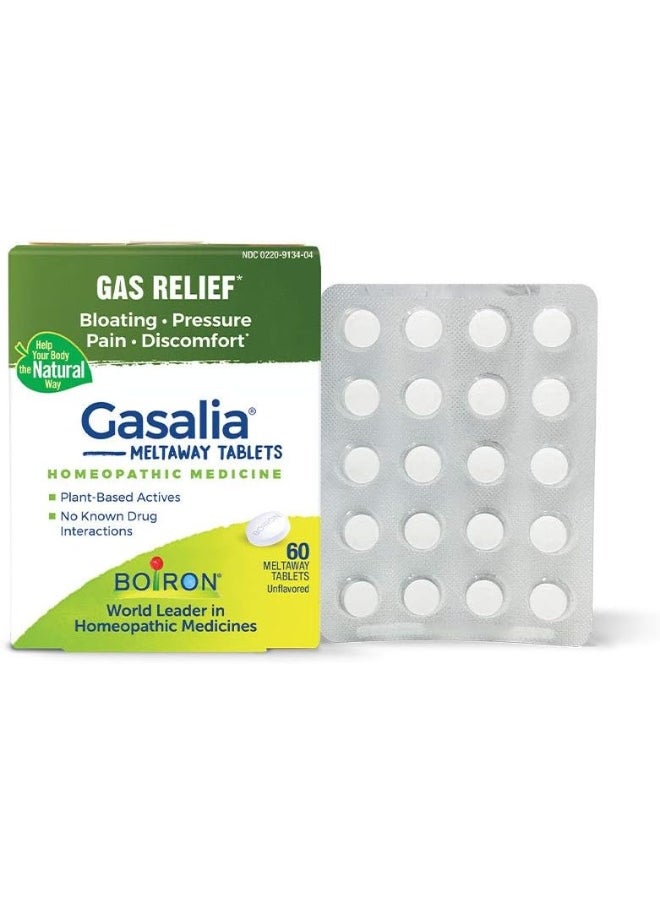 Boiron , Gasalia, Gas Relief, 60 Quick-Dissolving Tablets  - Image 1