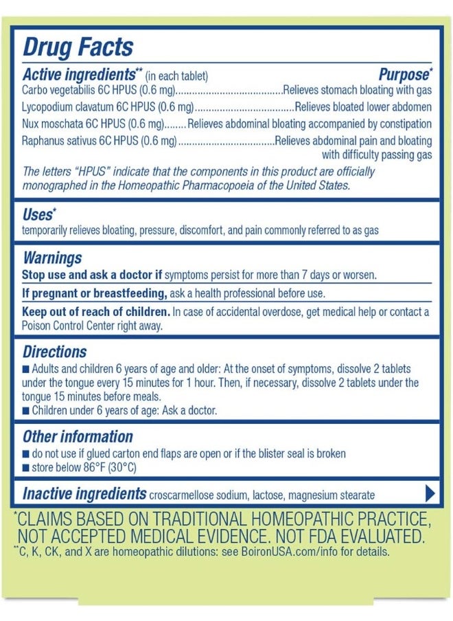 Boiron , Gasalia, Gas Relief, 60 Quick-Dissolving Tablets  - Image 2