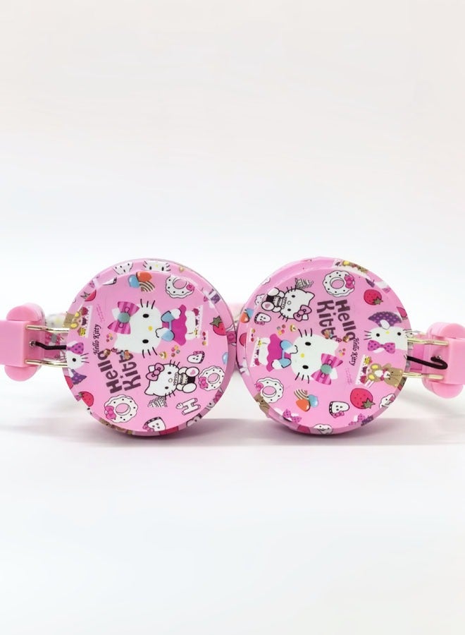 Upgraded pink Hello Kitty pattern Bluetooth wireless headphones for children, noise-cancelling wireless headphones for children, suitable for TF cards, mobile phones, tablets  - Image 4