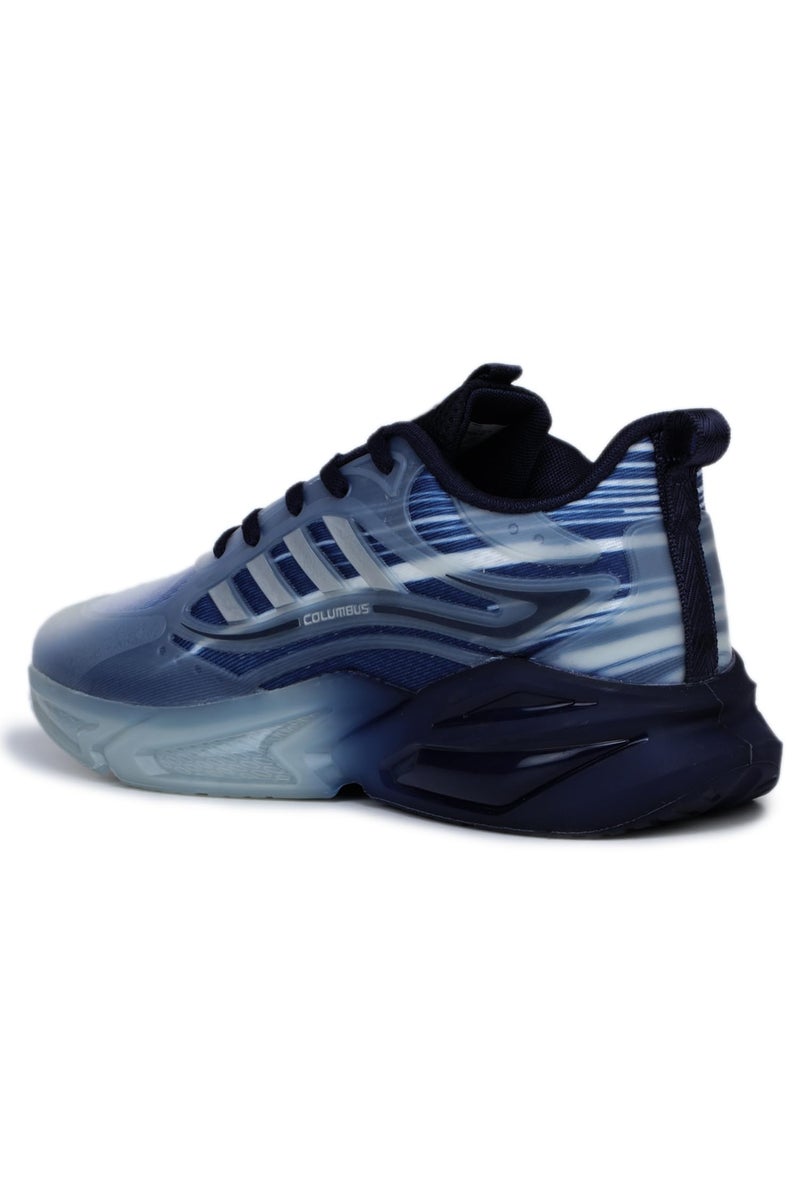 Columbus GREENWAVE Sports Shoe - Running Shoe| Walking Shoe| Training & Gym Shoe| Outdoors Shoe for Men's, (White, Navy), UK9 - Image 4