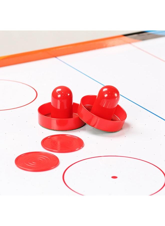 Thoraya - Plastic Air Ice Hockey Pushers Pucks Set Replaceable for Tables Game Equipment(Red L) - Image 1