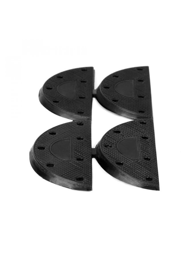 uxcell Antislip Rubber Shoes Boots Sole Heel Guard Plate Taps Repair Pads Black 8pcs - Image 4