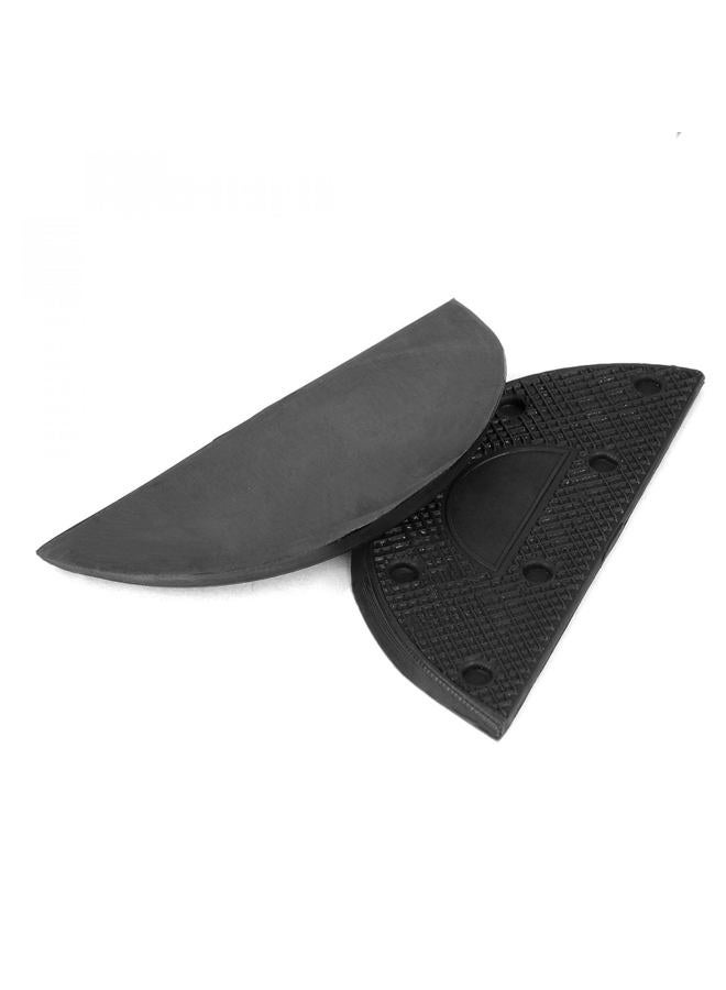uxcell Antislip Rubber Shoes Boots Sole Heel Guard Plate Taps Repair Pads Black 8pcs - Image 3