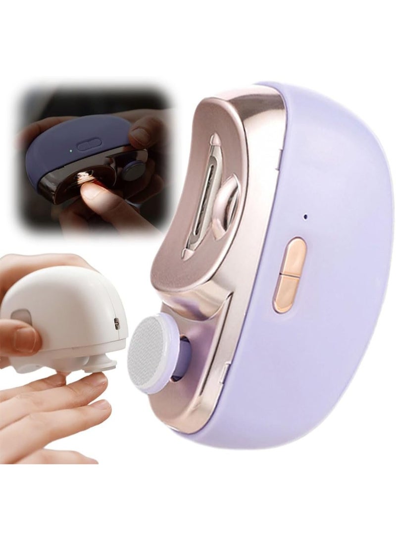 general 2026 Upgraded Electric Nail Clipper, 2 in 1 Electric Polishing Automatic Nail Clippers, Baby Nails Trimmer with Debris Storage & LED Light, Fingernail Clipper for - Image 1