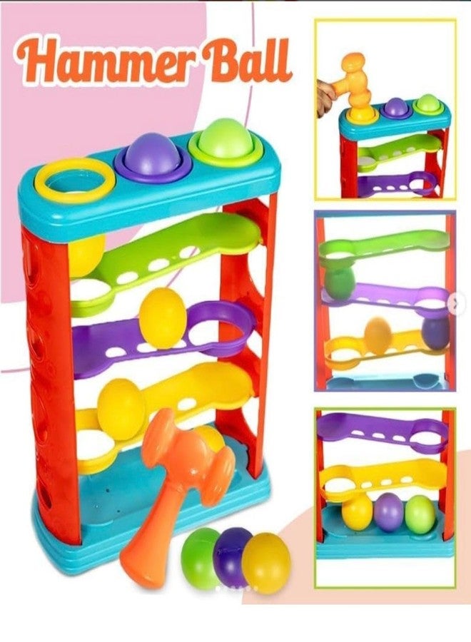 Radhya Accessories 3-Layer Hammer Ball Toy for Kids Ages 3+: Interactive Fun with Three Balls and Layers of Excitement Hand Eye Coordination - Image 2
