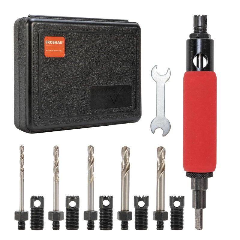 EROSHAK Rivet Removal Tool,POP Rivet Drill Remover,Electric Drill Adapter Rivets Puller for 1/8", 5/32", 3/16", 7/32" and 1/4" - Image 1