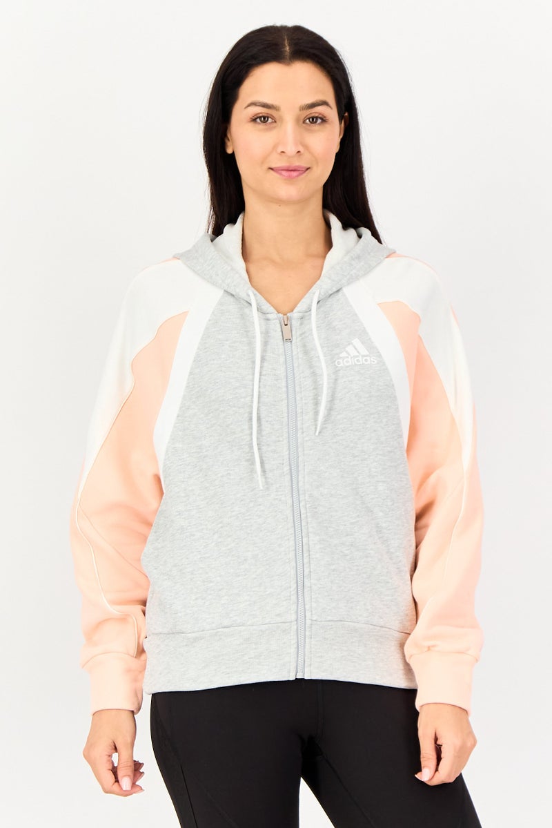 Adidas Women Sportswear Fit Long Sleeve Training Sweatshirt, Multicolor - Image 1