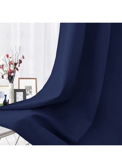 Cartela Curtains ستائر تعتيم الغرفة بحلقة معدنية مقاس 132 عرضًا × 160 ارتفاعًا  - Image 4