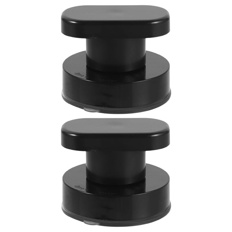 4 pcs Powerful Cup: Glass Mirror Door Handle Bathroom Wall Armrest Bathtub Shower Handle Kitchen Refrigerator Drawer Cabinet Knob Black - Image 3