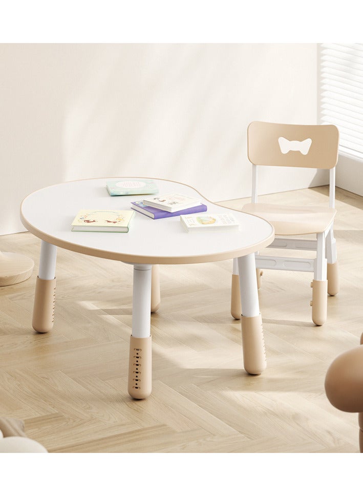 OLUDENIZ Adjustable Kids Plastic Table and Chair Set - Perfect for Kindergarten, Daycare, and Home Use  - Image 1