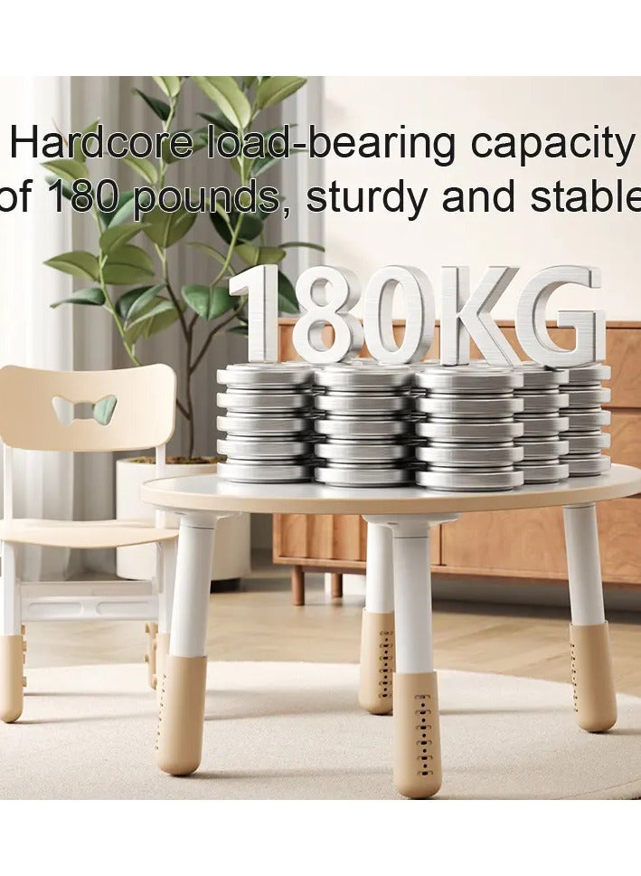 OLUDENIZ Adjustable Kids Plastic Table and Chair Set - Perfect for Kindergarten, Daycare, and Home Use  - Image 4