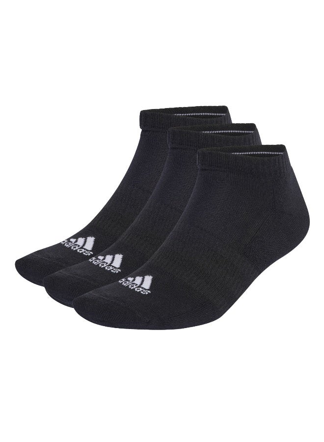Adidas C Spw Low 3P Black Training Socks For Unisex 10K - 11.5K 