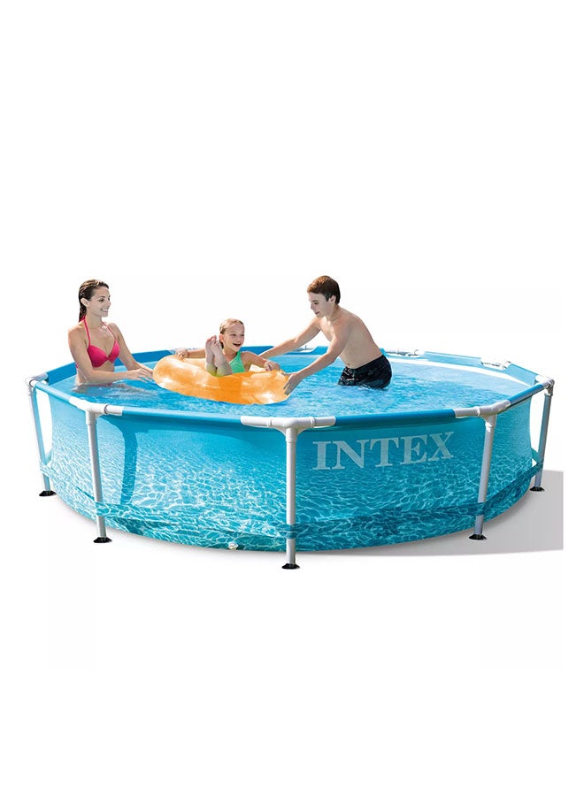 INTEX Beachside Frame Round Swimming Pool 305x76cm Ages 5+ 305x76cm - Image 3