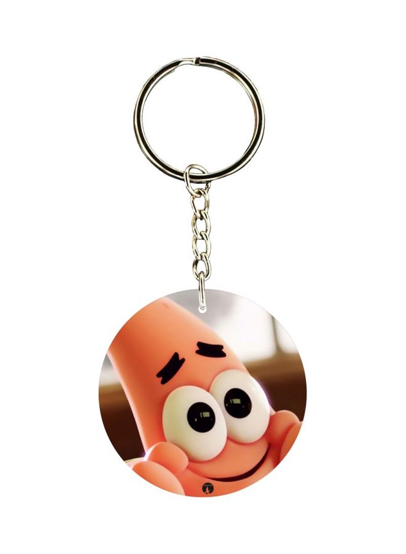 RKN Single Sided Patrick Star Themed Keychain