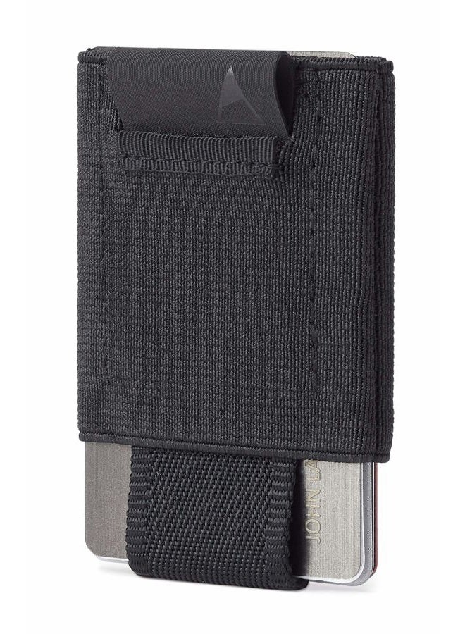 NOMATIC Minimalistic Wallet for Men and Women - Slim Wallet Fits In Front Pocket - Holds 4-15 Cards - Hidden Cash Holder and Key Holder Pocket (Black) - Image 2