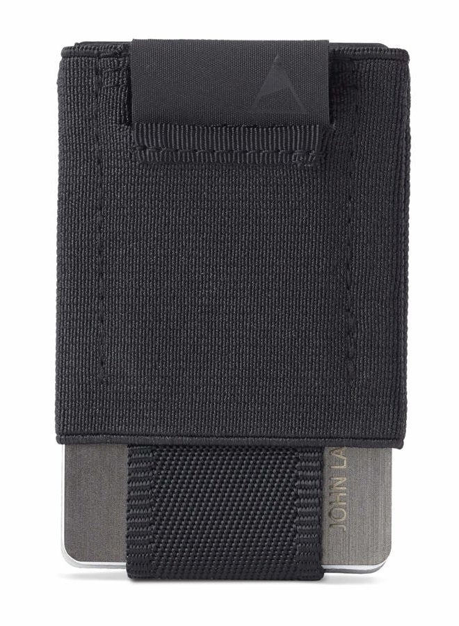 NOMATIC Minimalistic Wallet for Men and Women - Slim Wallet Fits In Front Pocket - Holds 4-15 Cards - Hidden Cash Holder and Key Holder Pocket (Black) - Image 1