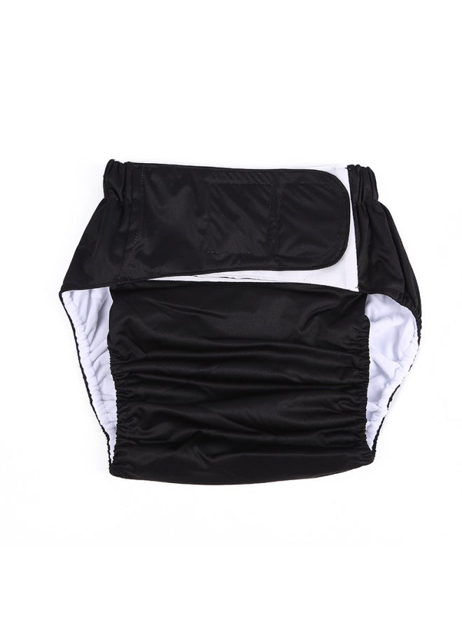 حفاضات كبار السن للبالغين - سراويل عناية بحفاضات - حقيبة حفاضات بسحاب فيلكرو - حفاضات قماشية للكبار قابلة للغسل ومقاومة للتسرب وقابلة للتكبير