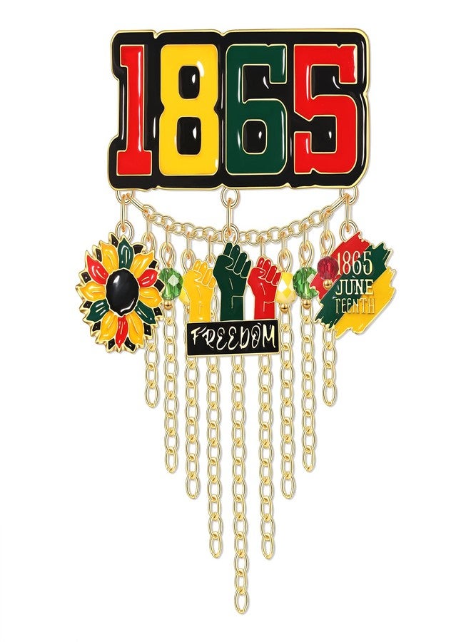 ARATLENCH African Brooches Africa Map Black Women Fist Heart Afro Brooch Pins Colorful Enamel 1865Juneteenth Black History Month Lapel Pins for Women Girls (African Brooches C) - Image 1